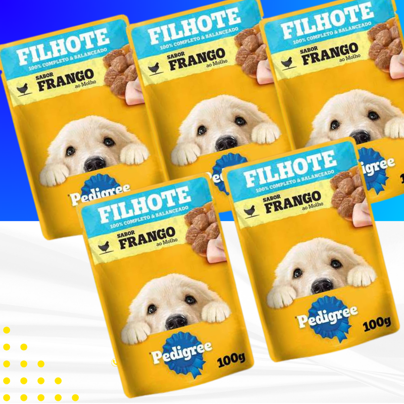 5 Sachês Pedigree para Cães 70g — Escolha o Sabor Pedigree