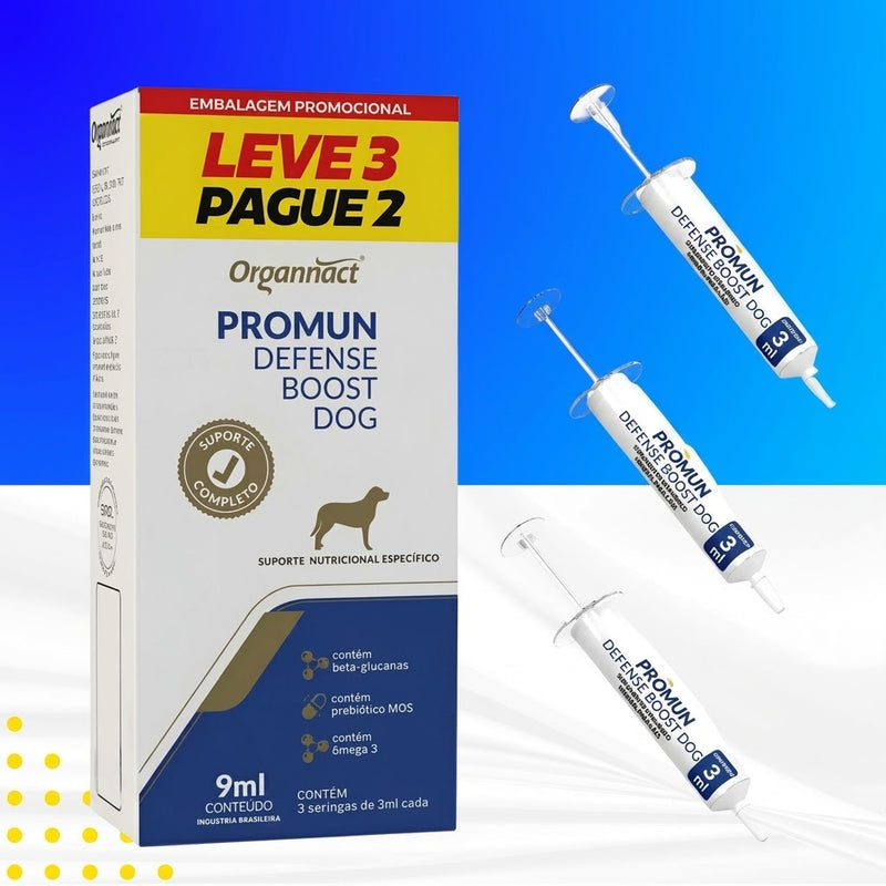 Suplemento Organnact Promun Defense Boost Dog 3ml Organnact