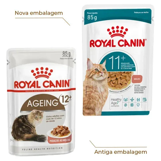 Ração Úmida Royal Canin Gatos Sêniores 11+ Sachê 85g Royal Canin
