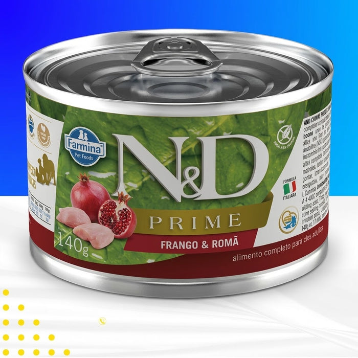 Lata Ração Úmida N&D Farmina Cães 140g — Escolha o Sabor N&D