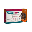 Antipulgas Simparic Trio 12mg para Cães 5,1 a 10kg Zoetis
