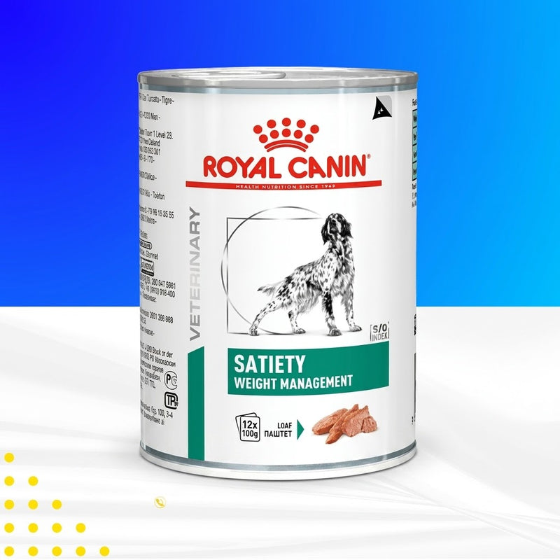 Ração Úmida Royal Canin Veterinary Satiety Support para Cães Adultos com Excesso de Peso 410g Royal Canin