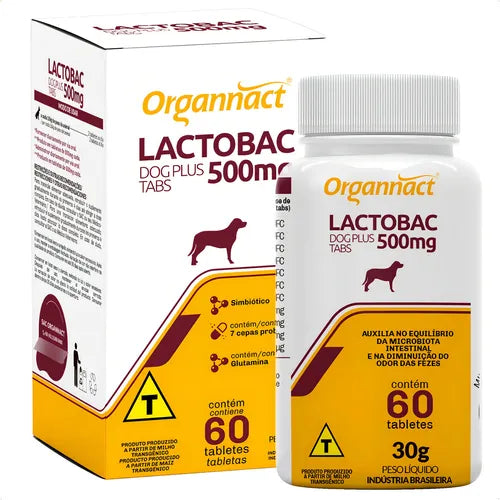 Lactobac Dog Plus 60 Tabs 500mg Organnact