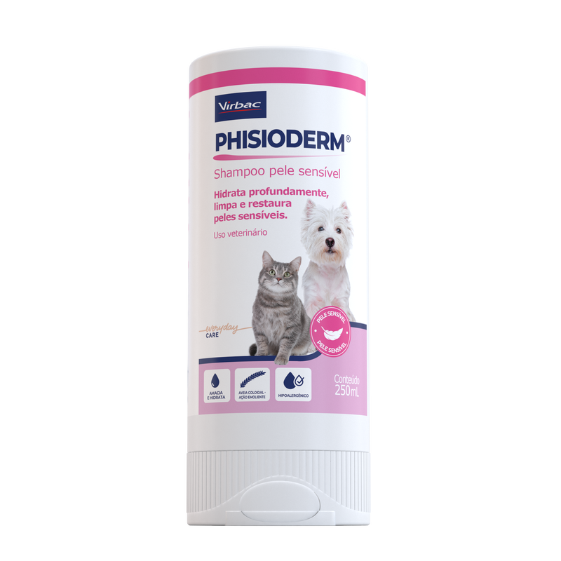 Phisioderm Shampoo Pele Sensível - 250ml virbac
