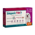 Antipulgas Simparic Trio 6mg para Cães 5,1 a 10kg Zoetis