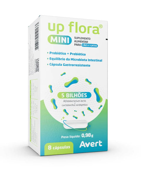 Suplemento Alimentar Avert Up Flora Mini para Cães e Gatos— Escolha a quantidade