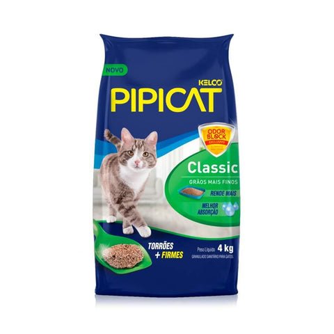 Areia Higiênica Pipicat Classic Para Gatos
