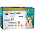 Antipulgas Simparic 40 Mg para Cães 10,1 a 20 Kg - 1 comprimido - shopcao